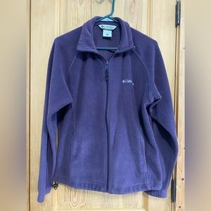 Columbia Zip Up Purple Fleece Medium